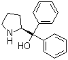 structure of CAS# 112068-01-6, (S)-(-)-2-(Diphenylhydroxymethyl)pyrrolidine;alpha,alpha-Diphenyl-L-prolinol; (S)-(-)-alpha,alpha-Diphenyl-2-pyrrolidinemethanol