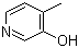 structure of CAS# 1121-19-3, 3-Hydroxy-4-methylpyridine;4-Methylpyridin-3-ol