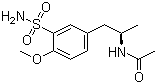 N-[(1R)-2-[3-(氨基磺酰基)-4-甲氧基]-1-甲基乙基]乙酰胺分子结构 (CAS 112101-74-3)