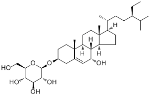 7alpha-Hydroxysitosterol 3-O-beta-D-glucoside molecular structure (CAS 112137-81-2)