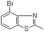 4-溴-2-甲基苯并噻唑分子结构 (CAS 112146-10-8)