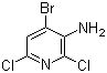 3-Amino-4-bromo-2,6-dichloropyridine molecular structure (CAS 1121586-37-5)