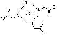 1,4,7,10-Tetraazacyclododecane-1,4,7-triacetic acid gadolinium complex molecular structure (CAS 112188-16-6)