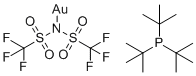 Tri-tert-butylphosphine gold(i) bis(trifluoromethylsulfonyl)imide molecular structure (CAS 1121960-93-7)