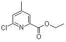 structure of CAS# 1122090-50-9, 6-Chloro-4-methyl-2-pyridinecarboxylic acid ethyl ester
