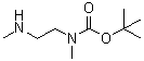 结构式 CAS# 112257-19-9, N-[(叔-丁氧基)羰基]-N,N'-二甲基乙二胺