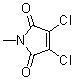 structure of CAS# 1123-61-1, 2,3-Dichloro-N-methylmaleimide