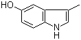 5-羟基-3-甲基吲哚分子结构 (CAS 1125-40-2)