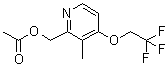 3-Methyl-4-(2,2,2-trifluoroethoxy)-2-pyridinemethanol acetate (ester) molecular structure (CAS 112525-75-4)