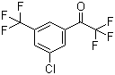 1-[3-Chloro-5-trifluoromethylphenyl]-2,2,2-trifluoroethanone molecular structure (CAS 1125812-58-9)