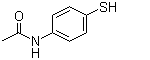 4-乙酰氨基苯硫酚分子结构 (CAS 1126-81-4)