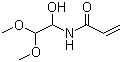 N-(1-羟基-2,2-二甲氧基乙基)-2-丙烯酰胺分子结构 (CAS 112642-92-9)