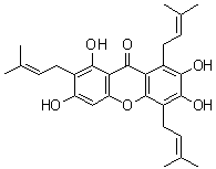 Garcinone E molecular structure (CAS 112649-21-5)
