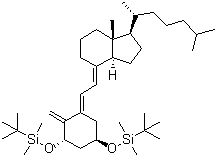 [[(1a,3b,5E,7E)-9,10-Secocholesta-5,7,10(19)-triene-1,3-diyl]bis(oxy)]bis[(1,1-dimethylethyl)dimethylsilane] molecular structure (CAS 112670-85-6)
