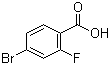 结构式 CAS# 112704-79-7, 4-溴-2-氟苯甲酸