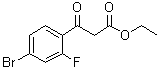 3-(4-Bromo-2-fluorophenyl)-3-oxopropanoic acid ethyl ester molecular structure (CAS 112704-80-0)