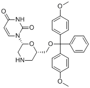 7'-O-DMT-morpholino uracil molecular structure (CAS 1127343-02-5)