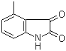 structure of CAS# 1128-44-5, 4-Methylisatin;4-Methyl-1H-indole-2,3-dione