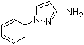 1-苯基-3-氨基吡唑分子结构 (CAS 1128-56-9)