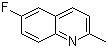 structure of CAS# 1128-61-6, 6-Fluoro-2-methylquinoline;6-Fluoroquinaldine