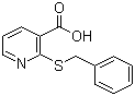 2-苄硫基烟酸分子结构 (CAS 112811-90-2)