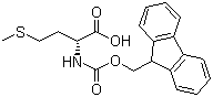 结构式 CAS# 112883-40-6, Fmoc-D-蛋氨酸; N-芴甲氧羰基-D-蛋氨酸