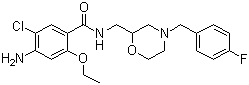 莫沙必利分子结构 (CAS 112885-41-3)