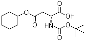 Boc-D-aspartic acid 4-cyclohexyl ester molecular structure (CAS 112898-18-7)