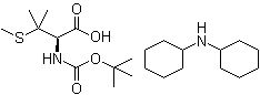 N-[(1,1-Dimethylethoxy)carbonyl]-3-(methylthio)-L-valine dicyclohexylammonium salt molecular structure (CAS 112898-23-4)