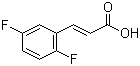 2,5-Difluorocinnamic acid molecular structure (CAS 112898-33-6)