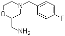 structure of CAS# 112914-13-3, 2-Aminomethy-4-(4-fluorobenzyl)morpholine;4-[(4-Fluorophenyl)methyl]-2-morpholinemethanamine