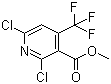 Methyl 2,6-dichloro-4-(trifluoromethyl)pyridine-3-carboxylate molecular structure (CAS 1130344-76-1)
