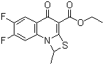 6,7-二氟-1-甲基-4-氧代-4H-[1,3]噻嗪[3,2-a]并喹啉-3-羧酸乙酯分子结构 (CAS 113046-72-3)