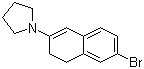 1-(6-溴-3,4-二氢-2-萘基)吡咯烷分子结构 (CAS 113075-66-4)