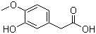 3-羟基-4-甲氧基苯乙酸分子结构 (CAS 1131-94-8)