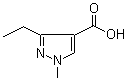 structure of CAS# 113100-49-5, 3-Ethyl-1-methyl-1H-pyrazole-4-carboxylic acid