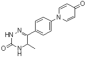 4,5-Dihydro-5-methyl-6-[4-(4-oxo-1(4H)-pyridinyl)phenyl]-1,2,4-triazin-3(2H)-one molecular structure (CAS 113118-31-3)