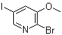 2-Bromo-5-iodo-3-methoxypyridine molecular structure (CAS 1131335-43-7)