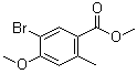 5-Bromo-4-methoxy-2-methylbenzoic acid methyl ester molecular structure (CAS 1131587-94-4)