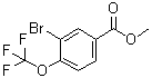 structure of CAS# 1131594-45-0, Methyl 3-bromo-4-(trifluoromethoxy)benzoate