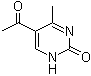 5-Acetyl-4-methyl-2(1H)-pyrimidinone molecular structure (CAS 113246-41-6)
