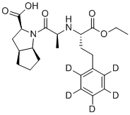 结构式 CAS# 1132661-86-9, 雷米普利-d5