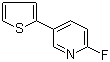 2-Fluoro-5-(2-thienyl)pyridine molecular structure (CAS 1132832-80-4)