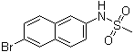 N-(6-Bromonaphthalen-2-yl)methanesulfonamide molecular structure (CAS 1132940-86-3)