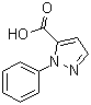 结构式 CAS# 1133-77-3, 2-苯基-2H-吡唑-3-羧酸