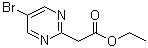 5-Bromo-2-pyrimidineacetic acid ethyl ester molecular structure (CAS 1134327-91-5)