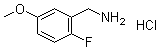 2-Fluoro-5-methoxybenzenemethanamine hydrochloride (1:1) molecular structure (CAS 1134508-37-4)