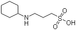 structure of CAS# 1135-40-6, N-Cyclohexyl-3-aminopropanesulfonic acid;3-(Cyclohexylamino)-1-propanesulfonic acid; CAPS