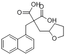 1-(Tetrahydro-2-furyl)-3-(1-naphthyl)propane-2,2-dicarboxylic acid molecular structure (CAS 113527-39-2)