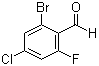 2-Bromo-4-chloro-6-fluorobenzaldehyde molecular structure (CAS 1135531-73-5)